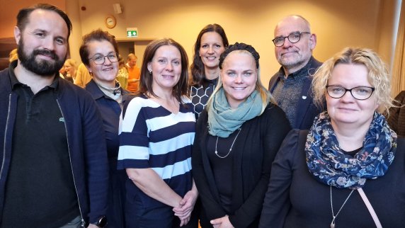 Tomas Jaakkola, Sabina Lindholm-Järvinen, Jenny Teir, Linda Molander-Finell, Anna Wahren, Karsten Steiner och Jeanette Lindroos